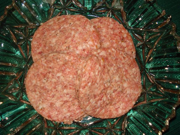 Mild Italian Sausage Patties - $5.39/LB