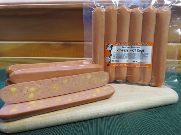 Beef & Pork Hot Dogs with Cheese - $6.49/LB