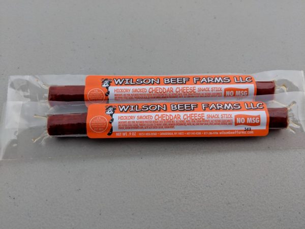 Wilson Beef Farms Cheddar Cheese Snack Sticks