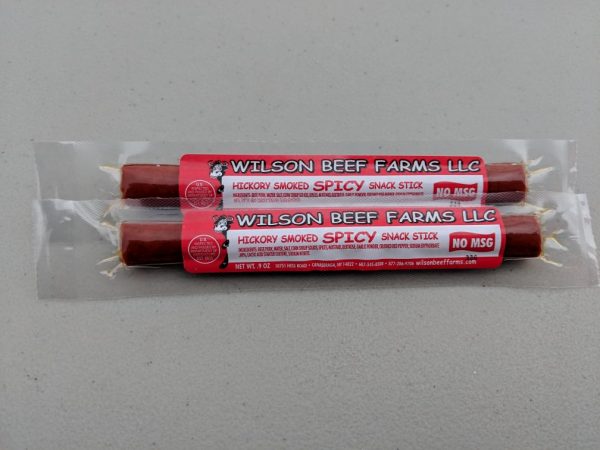 Wilson Beef Farms Spicy Snack Sticks